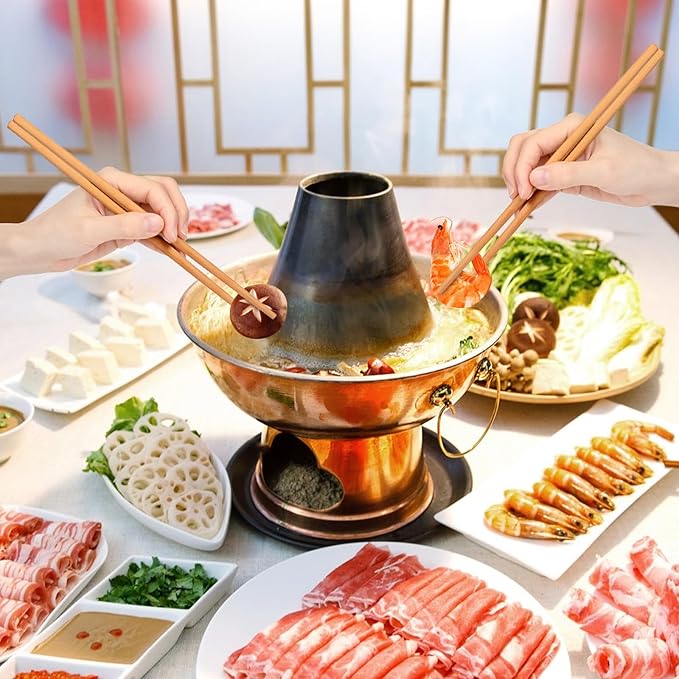 100 Pairs Bamboo Chopsticks Reusable, 9.5" Natural Unpainted Non-Slip Aisan Bamboo Chop Sticks, Lightweight Bulk Wooden Chopsticks for Home Resturant Party, Sushi, Noodles